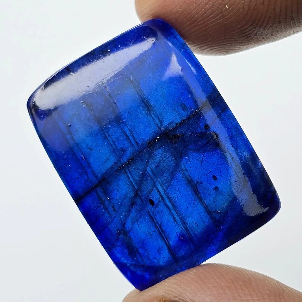 Natural Blue Flash Labradorite 29.72ct 27.5x21mm Untreated